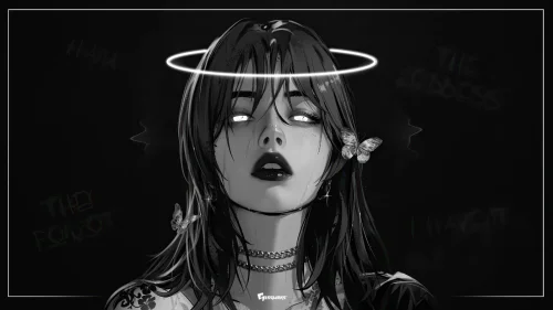Goddess Hana Live Wallpaper Download | Dark Anime Aesthetic & Gothic Art