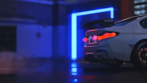 Download Night Runner BMW 4K Animated Live Wallpaper | High-Speed Neon Racing Background