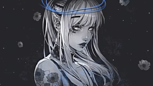 Glsswrks Kazemi Live Wallpaper Download | Dark Gothic Anime Aesthetic