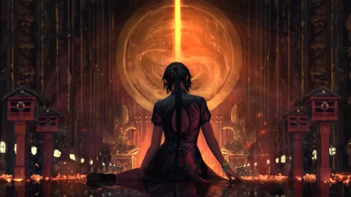 Echoes of the Celestial Gate 4K Animated Live Wallpaper | Mystical Fantasy Aesthetic