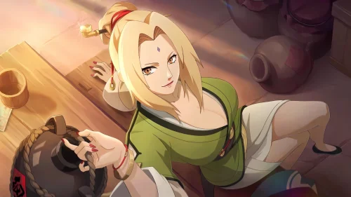Tsunade Tavern Vibe Live Wallpaper – Naruto Anime Ambience