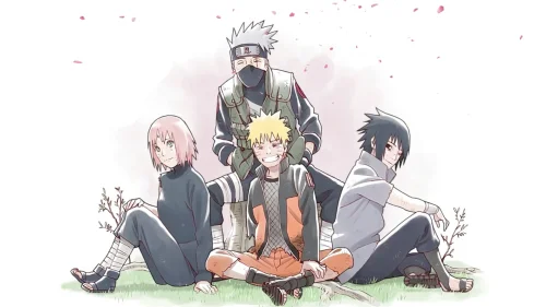 Team 7 live wallpaper in 4K – Naruto, Sasuke, Sakura and Kakashi moment