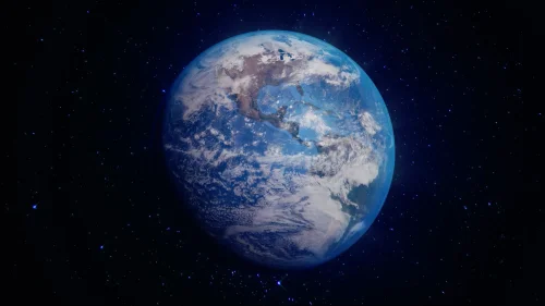 Blue Earth 4K live wallpaper – animated view of Earth from space