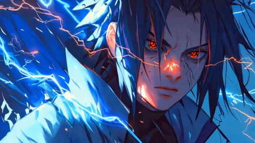 Sasuke Uchiha Chidori Lightning – Epic Naruto Live Wallpaper