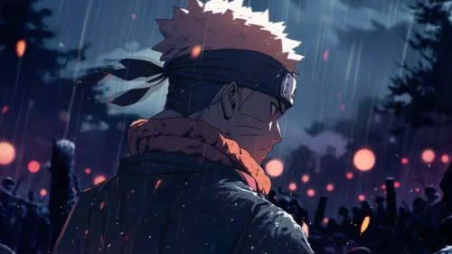 Naruto Rain Scene Live Wallpaper – Epic Emotional Anime Background