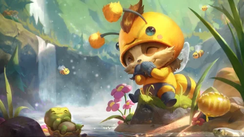 Bee Teemo Animated Live Wallpaper – Cute Forest Vibes