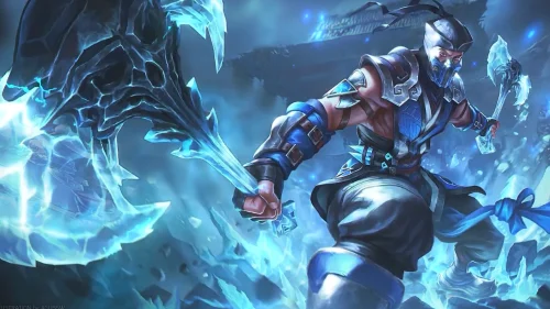 Sub-Zero 4K live wallpaper – Mortal Kombat ice ninja with battle axes