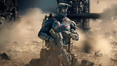 Tactical Superman Warrior Live Wallpaper – Military Hero Redefined