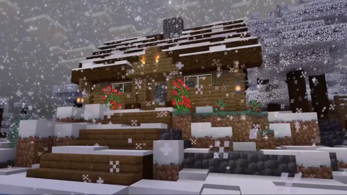 Christmas in Minecraft Live Wallpaper – Festive Winter Wonderland