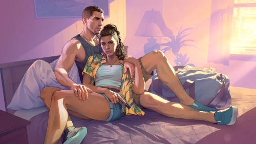 GTA VI Lucia & Jason Relaxing – New Official Art Live Wallpaper