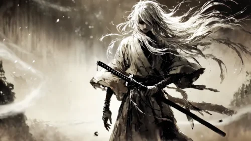Ghost Samurai – Anime Warrior Live Wallpaper 4K
