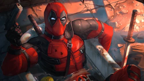 Deadpool Bathtub Mayhem – Hilarious Animated Live Wallpaper for Desktop