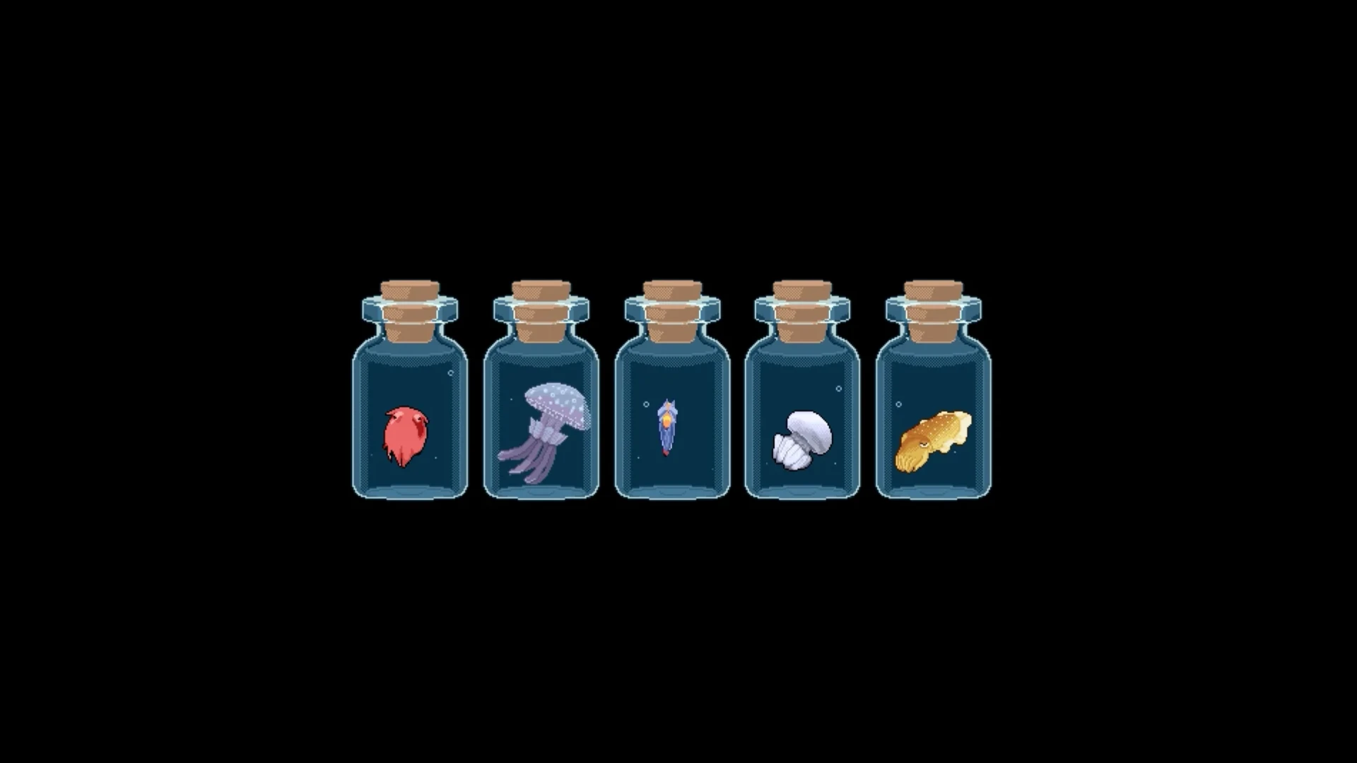 Ocean Creatures In Jar live wallpaper for desktop