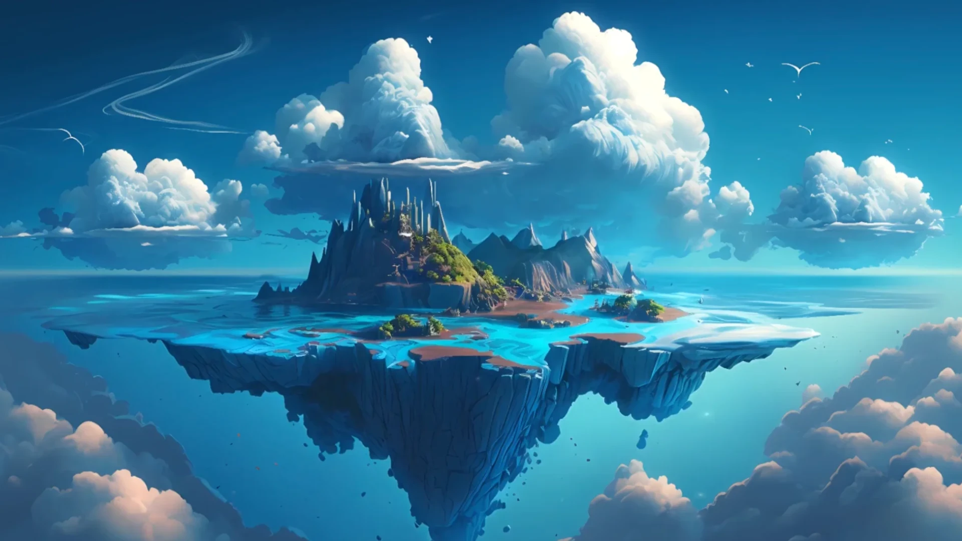 Floating Island live wallpaper for desktop