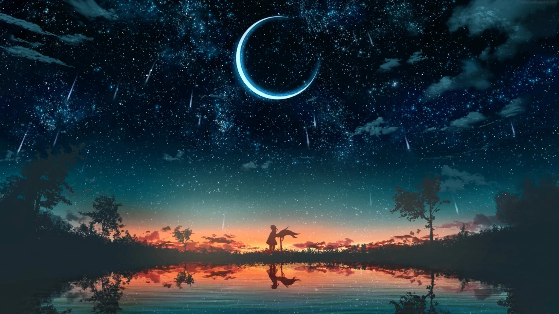 Star Light Moon Universe live wallpaper for desktop