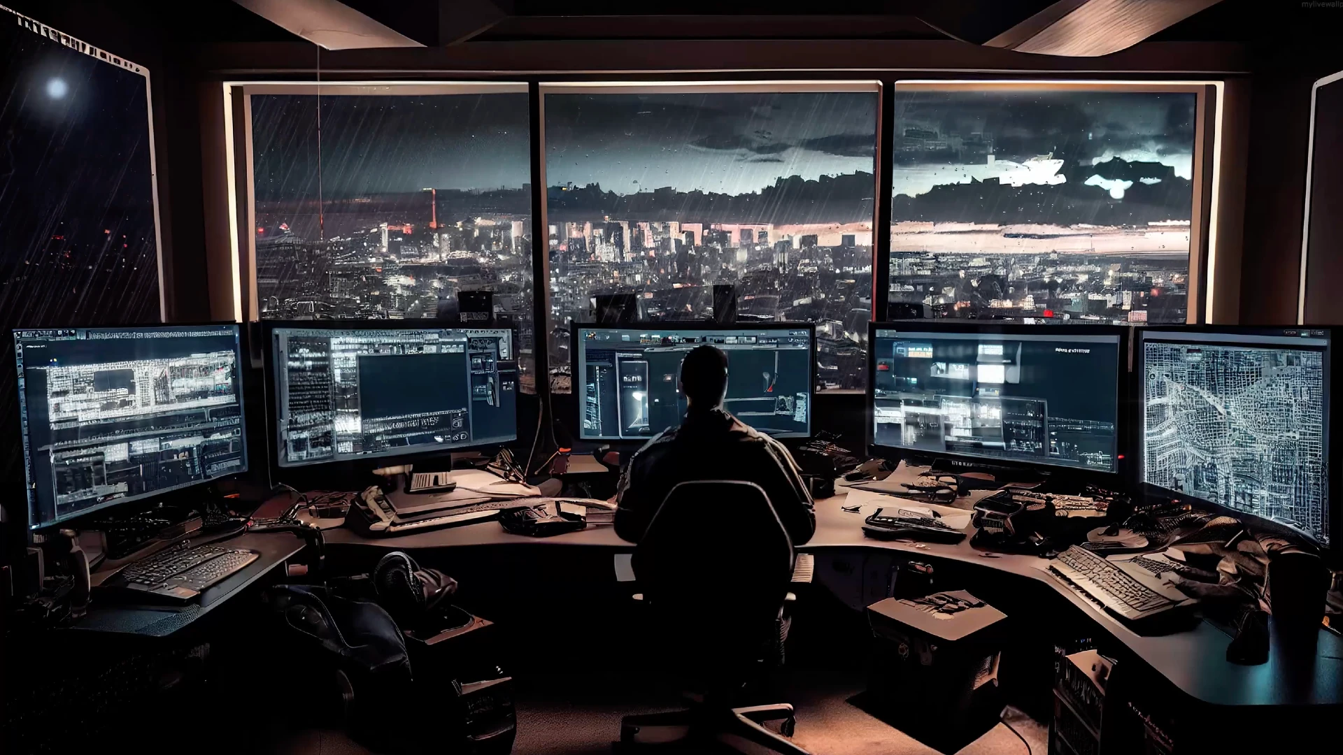 Working Late Nights live wallpaper for desktop