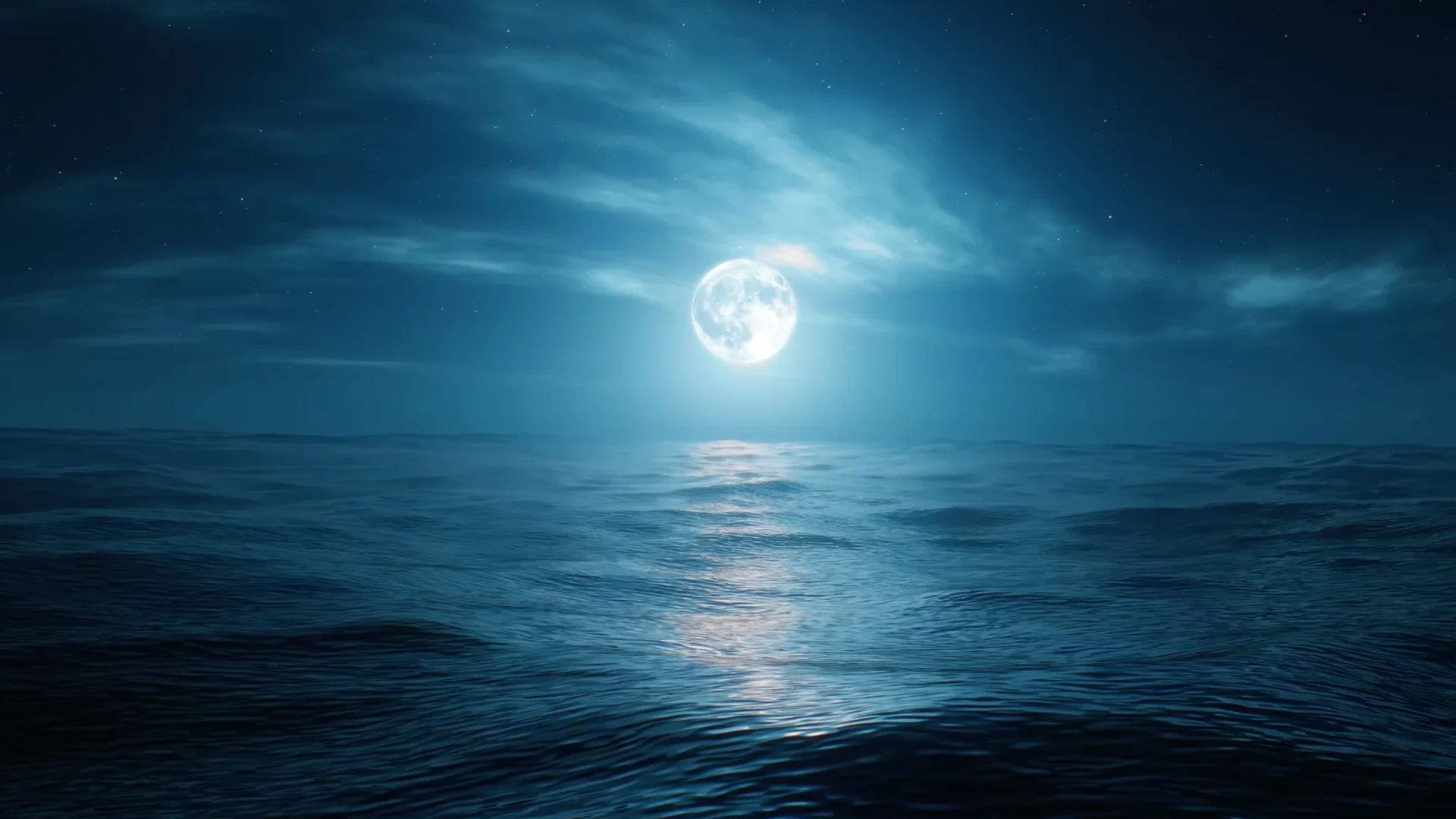 Ocean and Moonlight live wallpaper for desktop