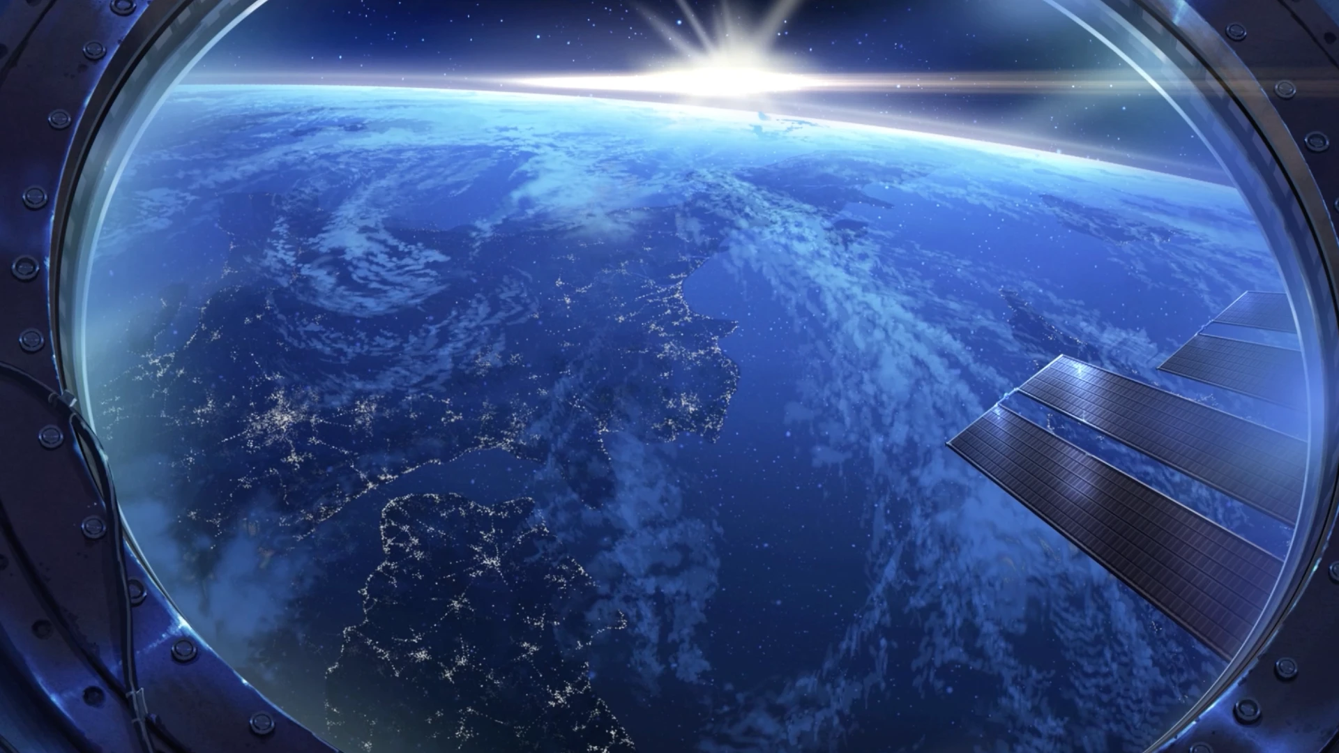 Dawn of the Blue Star live wallpaper for desktop