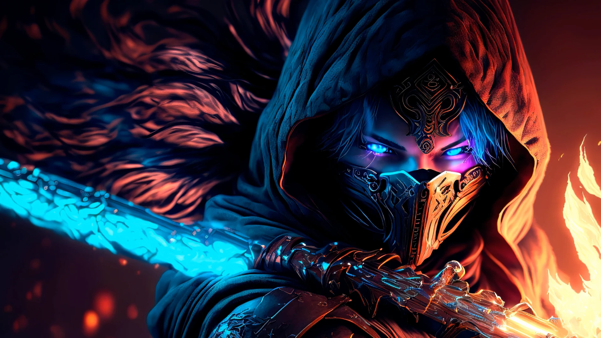 Mystic Warrior live wallpaper for desktop