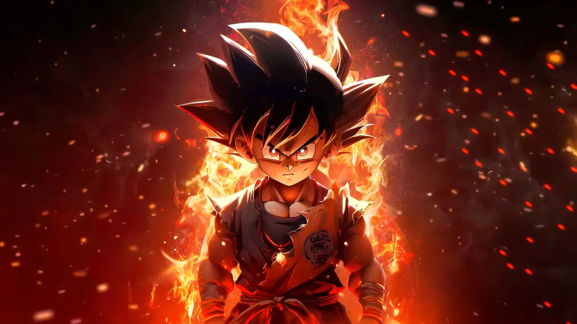 Blazing Goku live wallpaper for desktop