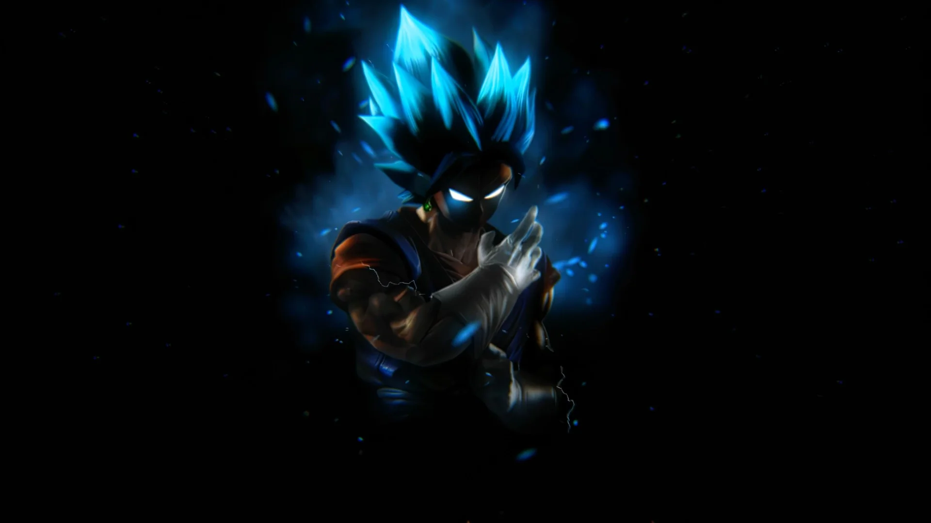 Super Saiyan Blue Goku Warrior live wallpaper for desktop
