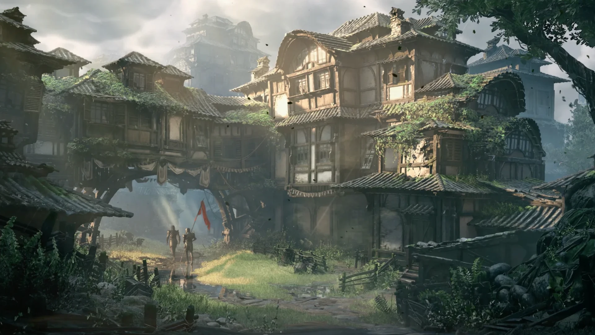 Fantasy Town live wallpaper for desktop