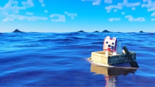 Relaxing Minecraft Dog Wallpaper | 4K Animated Background