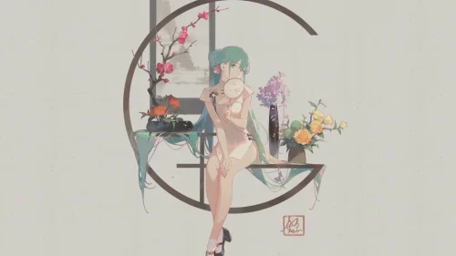 Hatsune Miku China Dress Download Live Wallpaper