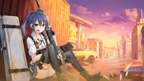 Post-Apocalyptic Sunset Scene Download Live Wallpaper