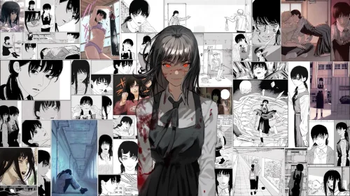 Enigmatic Manga Montage Download Live Wallpaper
