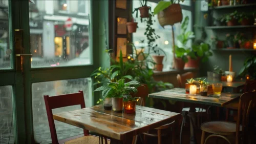 Ambiente de Cafetería Acogedora Descargar Fondo animado