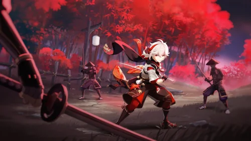 Crimson Samurai Clash Download Live Wallpaper