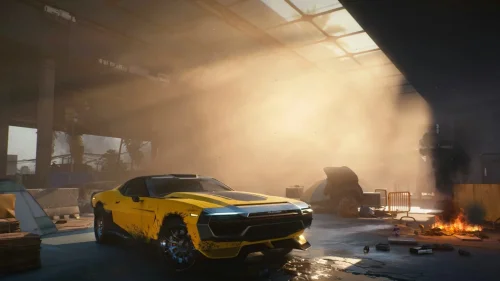 Cyberpunk 2077 Yellow Car Download Live Wallpaper