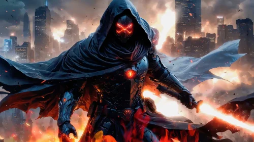 Dark Cyber Warrior Download Live Wallpaper