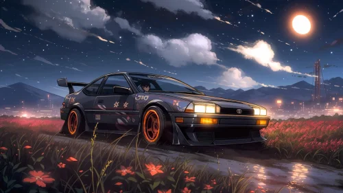 Midnight Drive Download Live Wallpaper