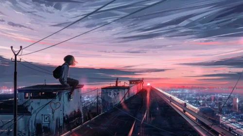 Sunset Cityscape Download Live Wallpaper