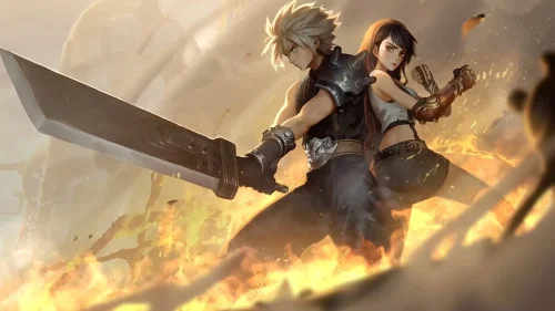 Cloud and Tifa Final Fantasy Download Live Wallpaper