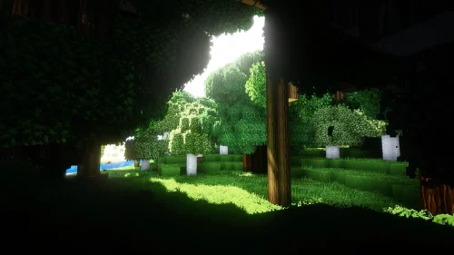 Minecraft Shaders Forest Download Live Wallpaper