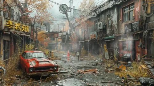 Cyberpunk Abandoned Download Live Wallpaper