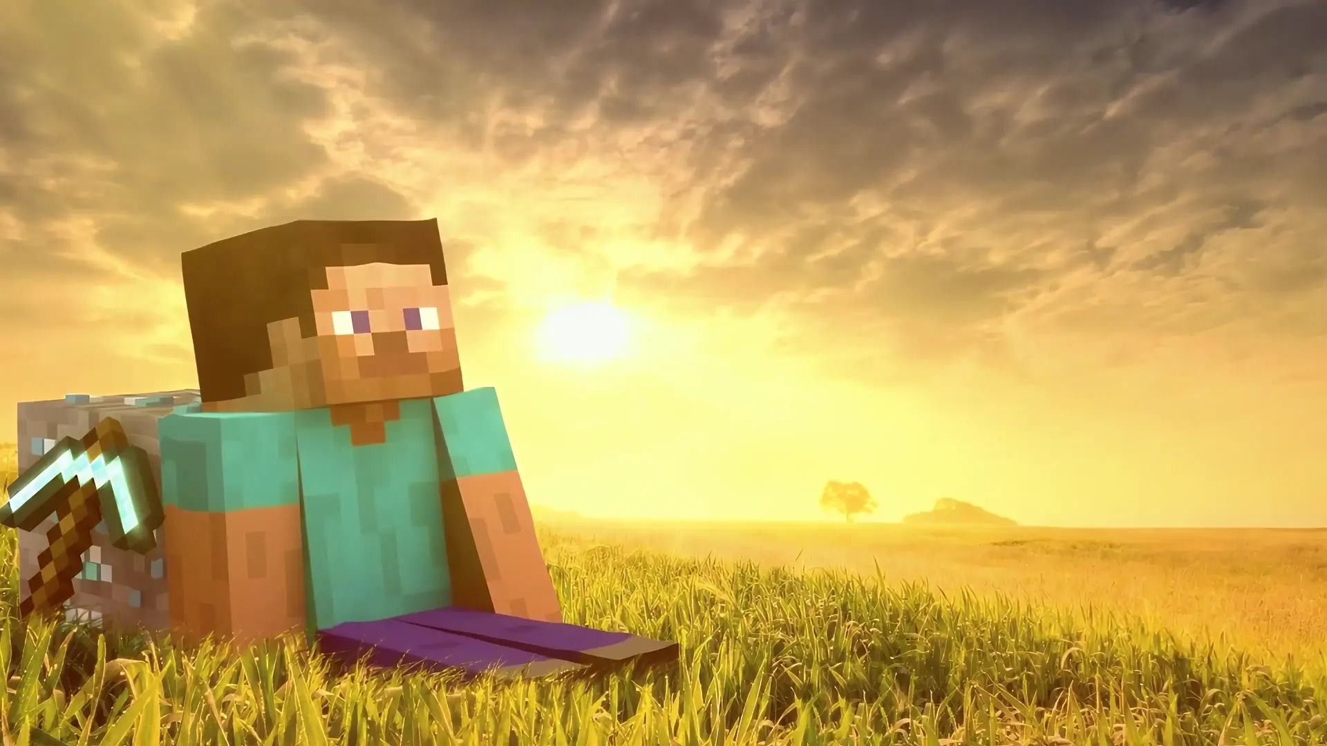 Steve Minecraft live wallpaper for desktop