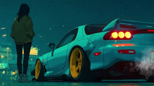 Night Drive live wallpaper for desktop