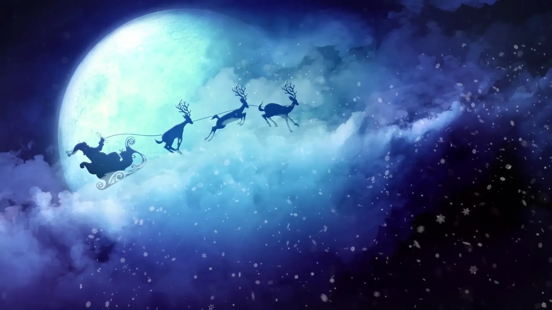 Across the Snowy Sky live wallpaper for desktop