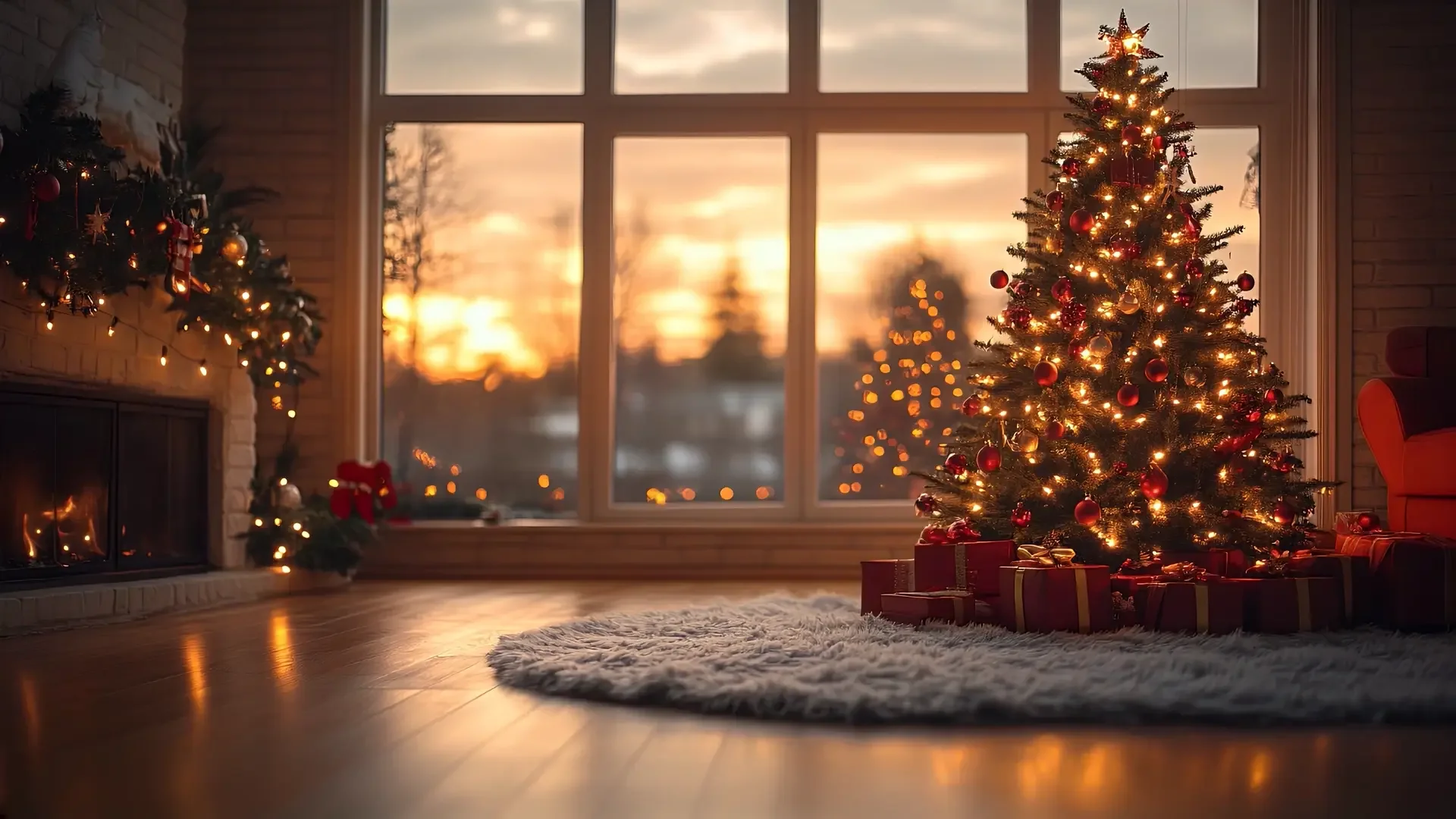 Warm Christmas Glow live wallpaper for desktop