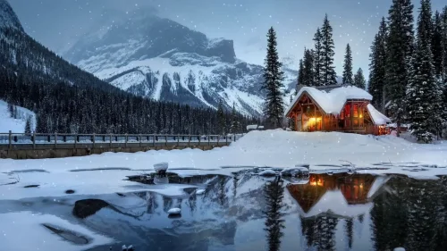 Winter Cabin Retreat Download Live Wallpaper