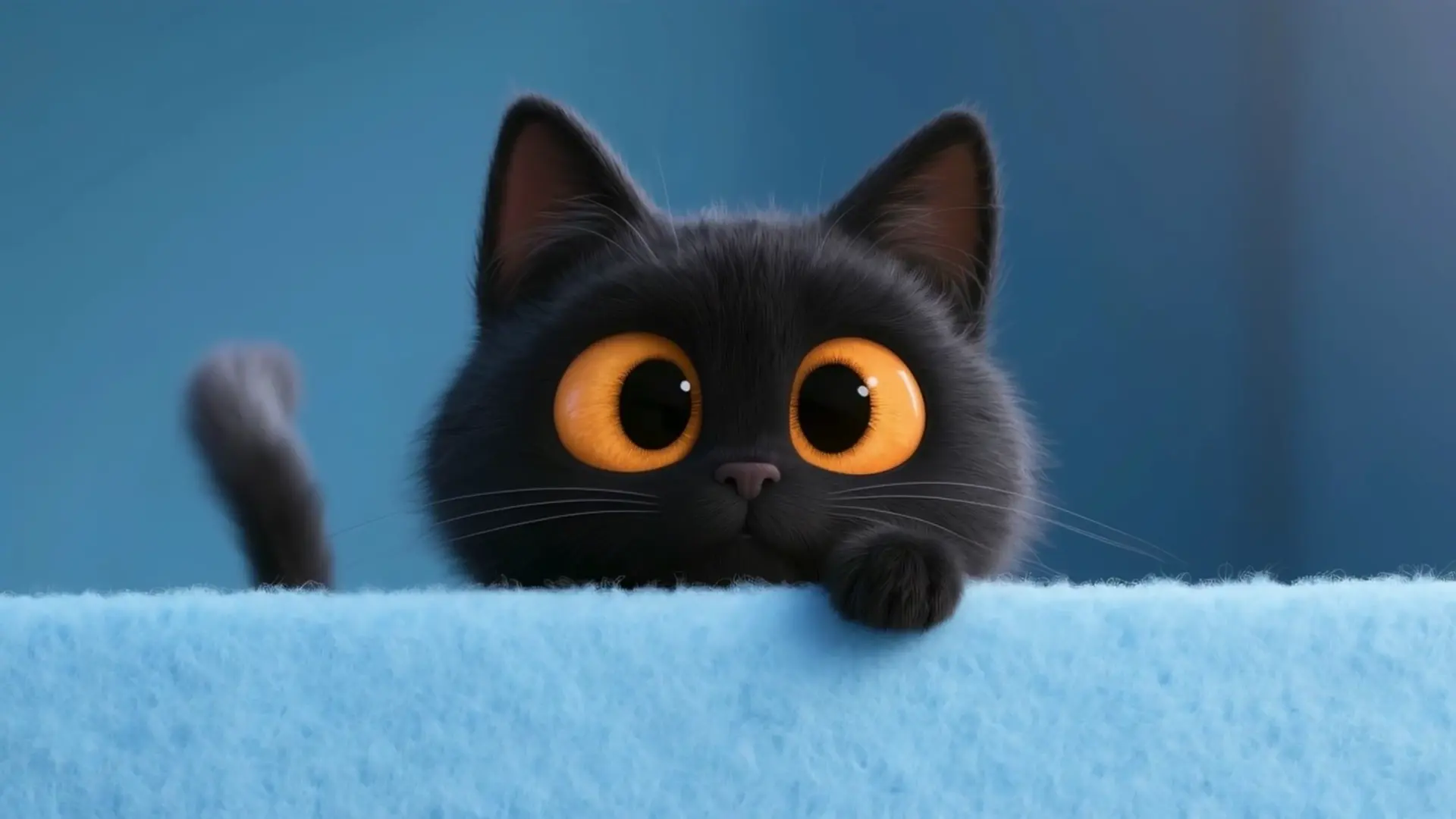 Adorable Big-Eyed Kitten live wallpaper for desktop