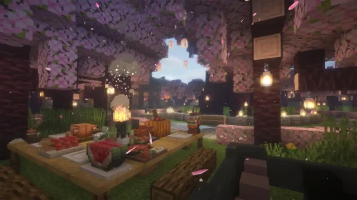 Sakura Picnic Evening live wallpaper for desktop