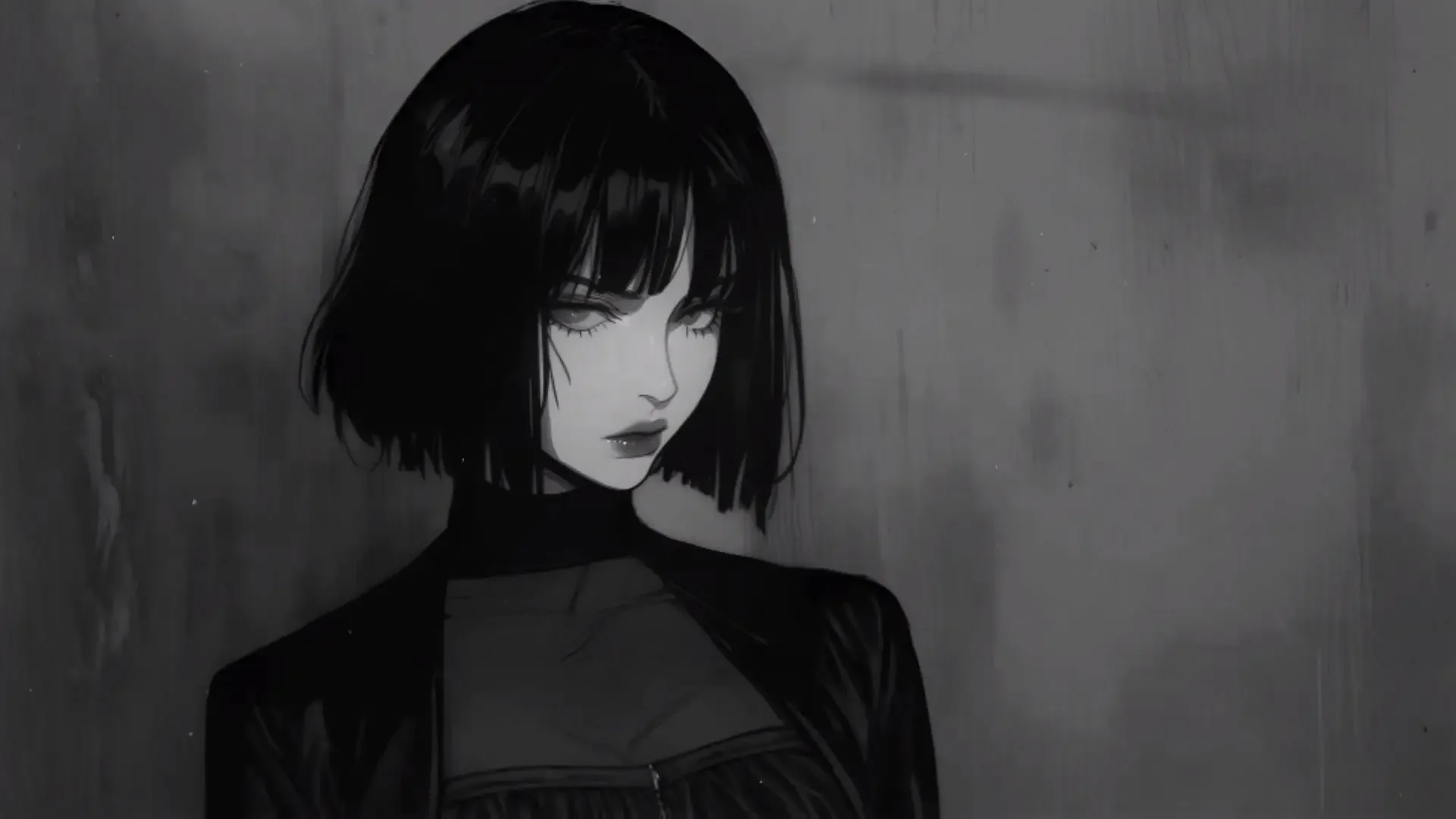 Silent Gothic Girl live wallpaper for desktop