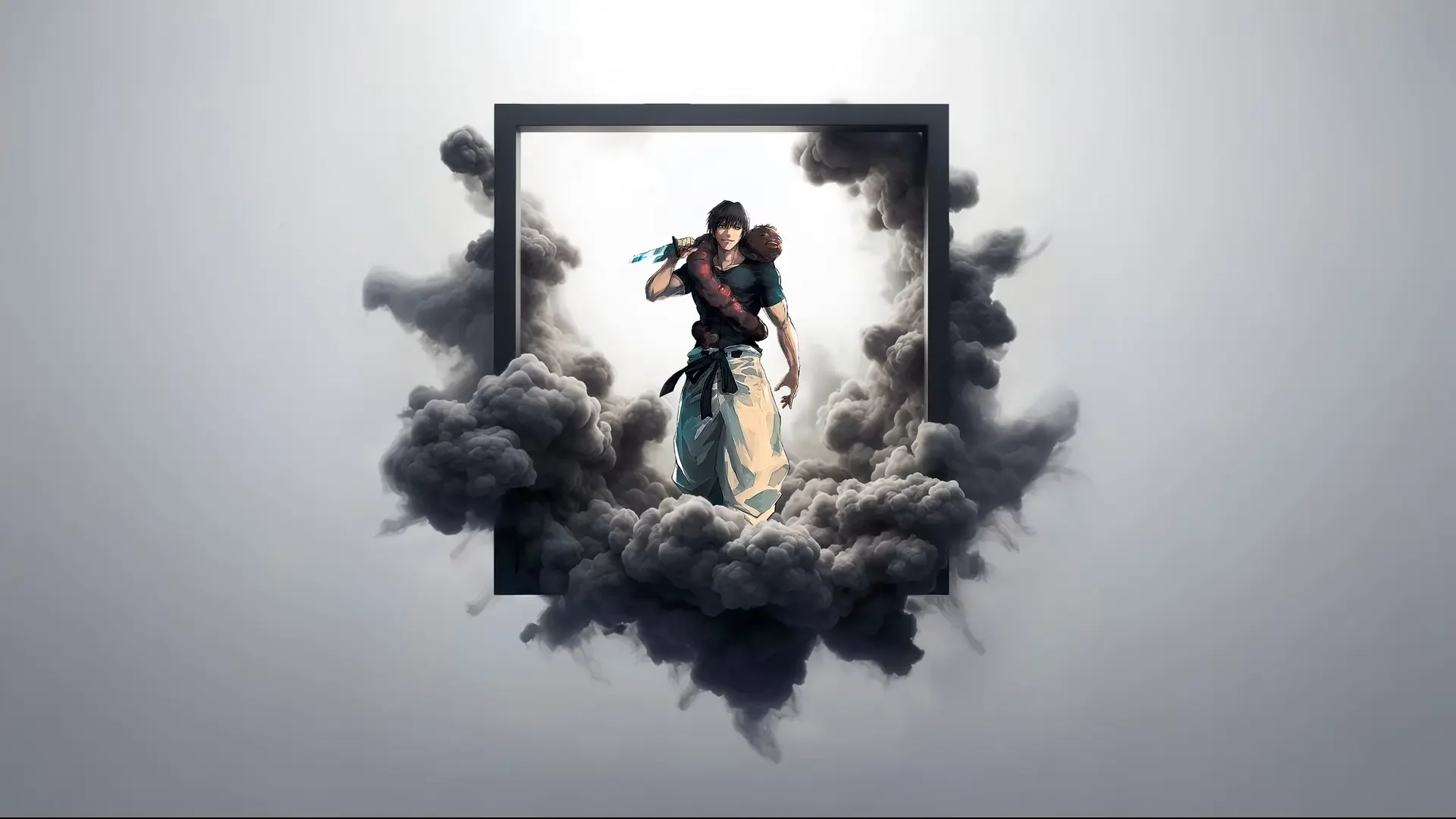 Framed Warrior Awakening live wallpaper for desktop