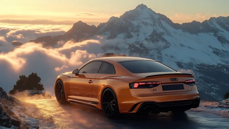 Audi A5 Mountain Escape live wallpaper for desktop