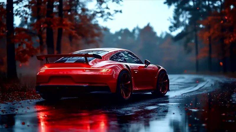 Red Porsche GT3